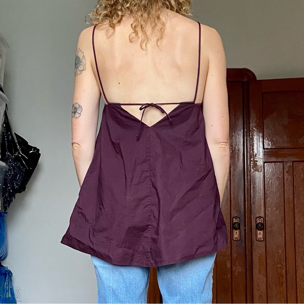COS open back spaghetti straps tent camisole